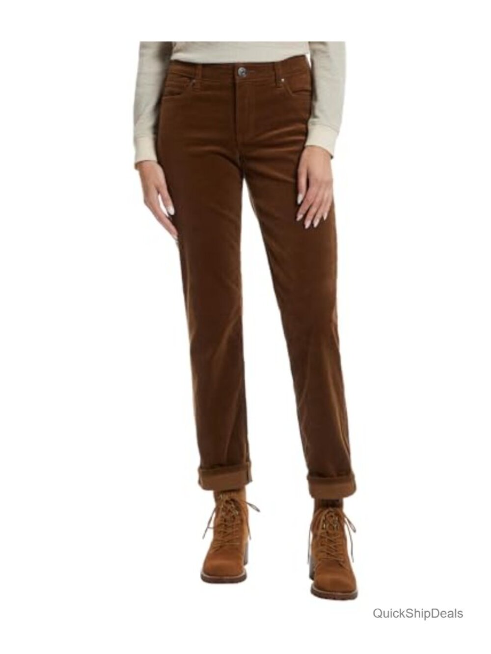 Corduroy Boyfriend Jeans Mid Rise Straight Leg Relaxed Fit